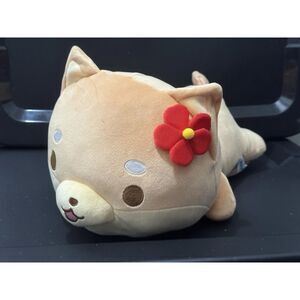Shiba with Flower Sleeping 13.3" Plush - Round 1 Exclusive